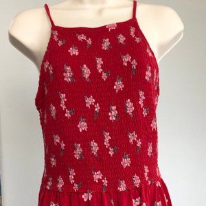 Hollister red romper